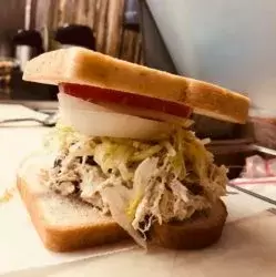 The Famous Chicken Salad Sandwhich.